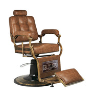 Gabbiano barber chair Boss Old Leather light brown