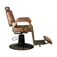 Gabbiano barber chair Boss Old Leather light brown