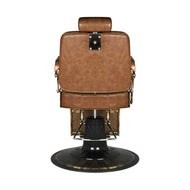 Gabbiano barber chair Boss Old Leather light brown