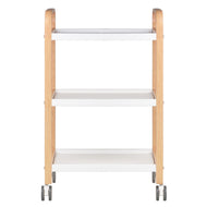 Table cosmétique hs09 bois - blanc