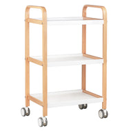 Table cosmétique hs09 bois - blanc