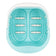 Pedicure bowl with blue lich rollers