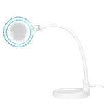 Elegant 2014-2r 30 led magnifier lamp smd 5d with a stand and a clip on the desk