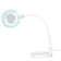 Elegant 2014-2r 30 led magnifier lamp smd 5d with a stand and a clip on the desk