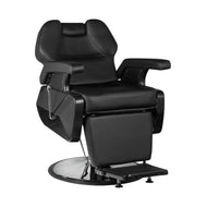 Haarsystem New York Friseurstuhl Schwarz Chrom
