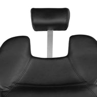 Haarsystem New York Friseurstuhl Schwarz Chrom