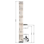 Gabbiano hairdressing console b058 pearl