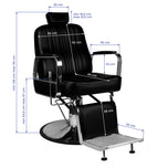 Gabbiano barber chair patrizio black