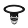 Wall-mounted hair dryer holder q97 black