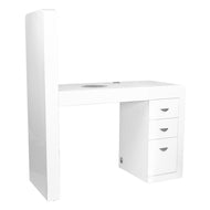 Bureau de maquillage 310 blanc droit