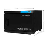 Handdoekverwarmer met uv-c 16l zwart sterilisator