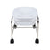 Straight pedicure tray with chrome wheels