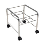 Straight pedicure tray with chrome wheels
