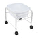 Simple pedicure tray with white wheels