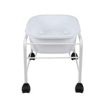 Simple pedicure tray with white wheels