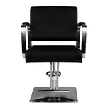 Fauteuil de barbier noir hs202 pour système capillaire