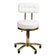Tabouret de cosmétologie doré am-961 blanc