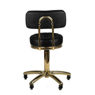 Kosmetikhocker Gold am-961 schwarz