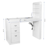 Cosmetic desk 310 white left