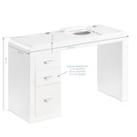 Cosmetic desk 312 white right