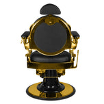 Gabbiano barber chair giulio gold black