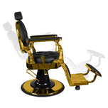 Gabbiano barber chair giulio gold black