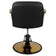 Gabbiano styling chair golden Bologna black
