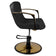 Gabbiano styling chair golden Bologna black