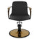 Gabbiano styling chair golden Bologna black
