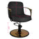 Gabbiano styling chair golden Bologna black