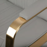 GABBIANO HAIRDRESSING CHAIR ACRI GOLD - BEIGE