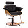 Hairdressing chair Gabbiano Florencja with adjustable headrest in black