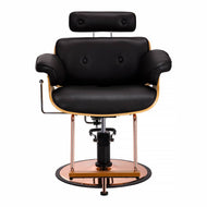 Fauteuil de coiffure Gabbiano Florencja avec appuie-tête réglable en noir