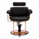 Hairdressing chair Gabbiano Florencja with adjustable headrest in black
