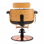 Hairdressing chair Gabbiano Florencja with adjustable headrest in black