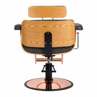 Fauteuil de coiffure Gabbiano Florencja avec appuie-tête réglable en noir