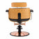 Hairdressing chair Gabbiano Florencja with adjustable headrest in black