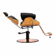 Fauteuil de coiffure Gabbiano Florencja avec appuie-tête réglable en noir