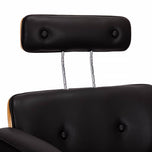 Hairdressing chair Gabbiano Florencja with adjustable headrest in black