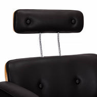 Fauteuil de coiffure Gabbiano Florencja avec appuie-tête réglable en noir