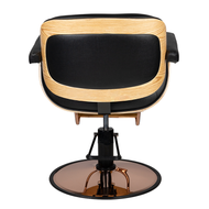 Fauteuil de barbier Gabbiano noir Venice