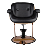 Fauteuil de barbier Gabbiano noir Venice