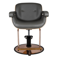 Fauteuil de coiffure Gabbiano gris Venise