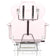 Ivette Wimpernbehandlungsstuhl pink