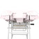 Ivette Wimpernbehandlungsstuhl pink