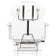 Ivette eyelash treatment chair white