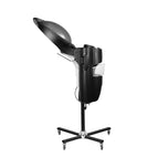 Gabbiano black standing hairdressing sauna with active ozone