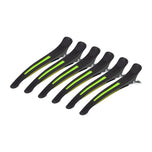Clamps hairdressing clips for hair e-13 6 pcs 11.5 cm mix neon