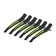 Clamps hairdressing clips for hair e-13 6 pcs 11.5 cm mix neon