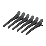 Hairdressing clamps for hair e-17 10 pcs 10.5 cm black